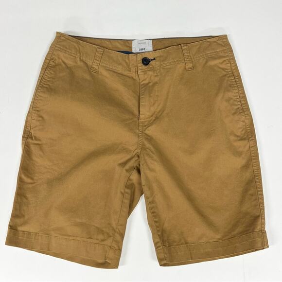 1897 | Khaki Tan Twill Casual Shorts - Picture 1 of 4